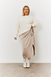 Wrap Midi Skirt