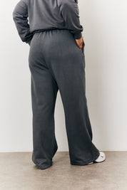 Grey Wash Wide Leg Jogger