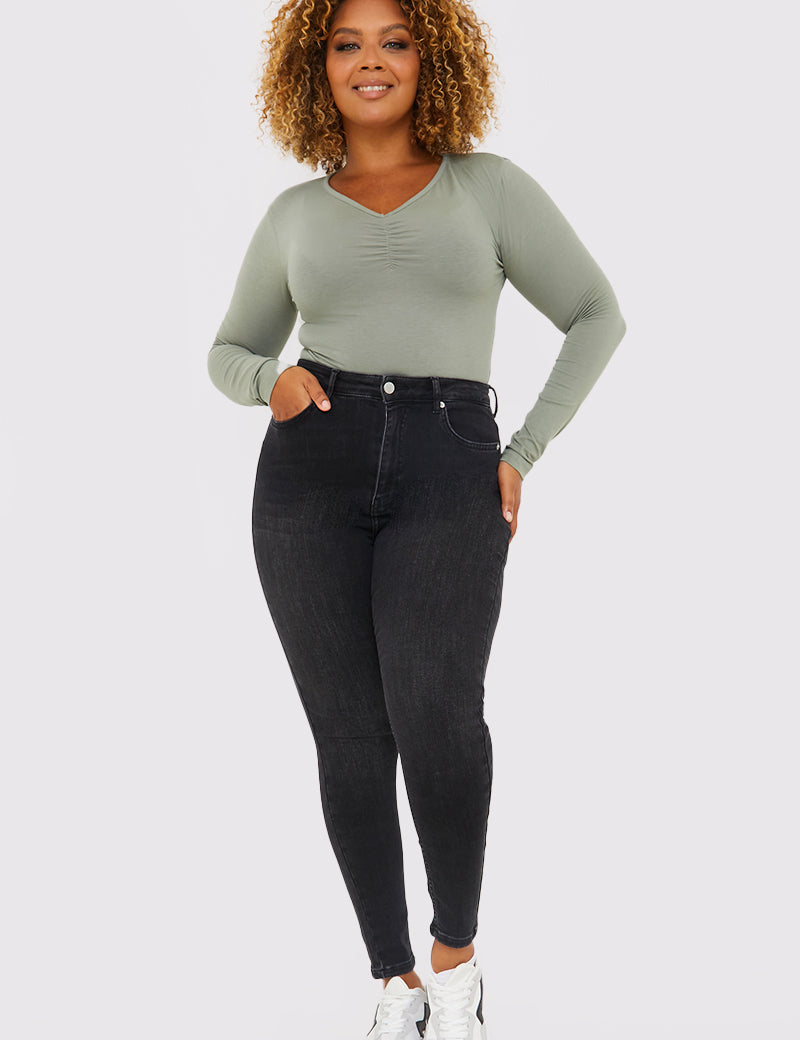 High Waisted Skinny Jeans