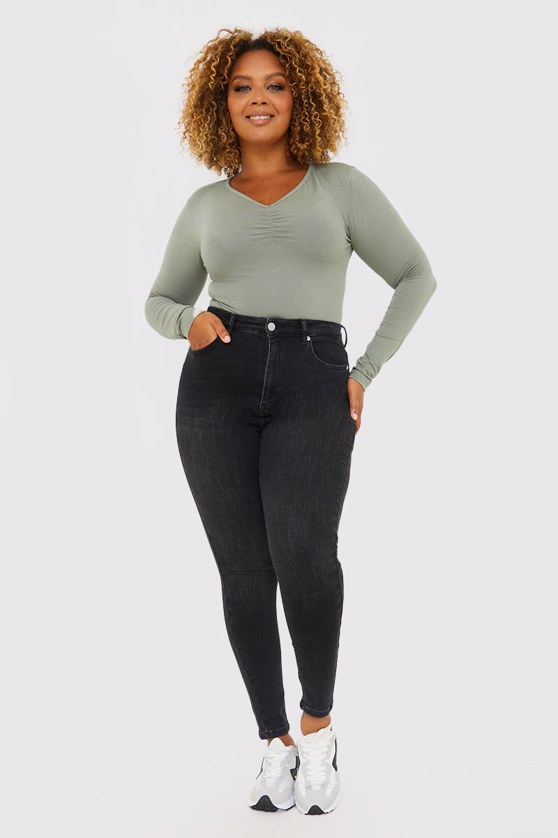 High Waisted Skinny Jeans