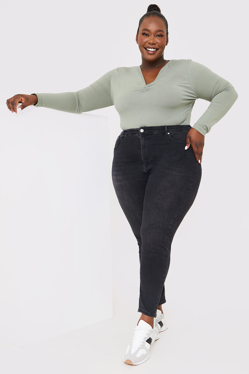 High Waisted Skinny Jeans