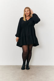 Shirred Detail Smock Dress