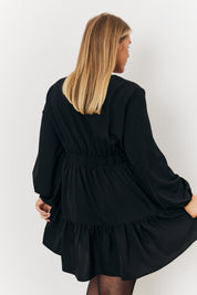 Shirred Detail Smock Dress