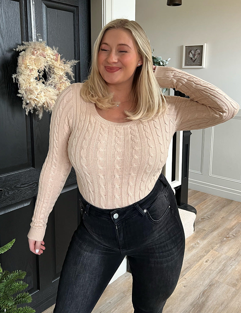 Cable Knit Bodysuit