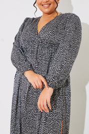 Floral Print Smock Midi Dress