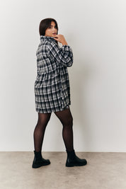 Check Smock Shirt Dress	