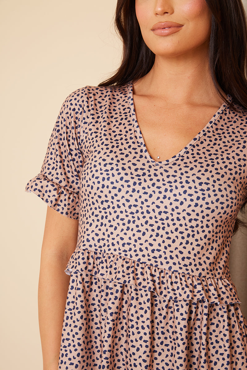 V Neck Skater Dress