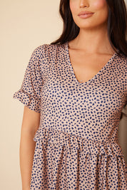 V Neck Skater Dress