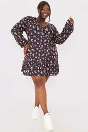 Jersey Wrap Mini Dress
