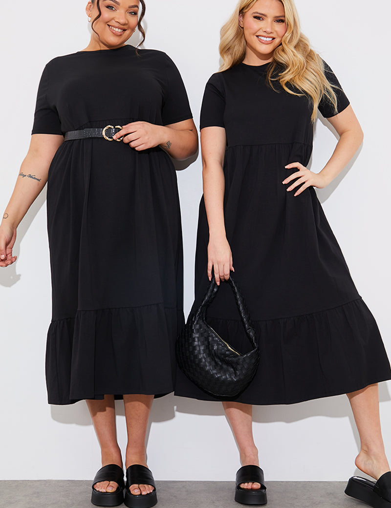 Smock Midaxi T-Shirt Dress