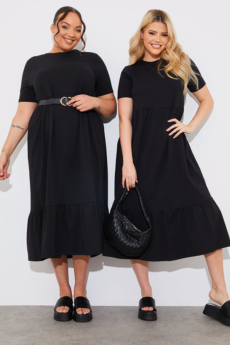 Smock Midaxi T Shirt Dress