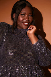 Disco Sequin Smock Mini Dress