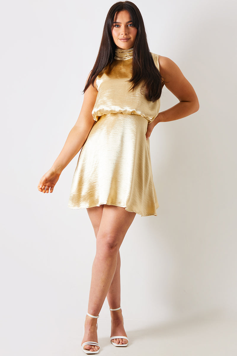 Liquid Satin Mini Dress InTheStyle Liquid Satin Mini Dress InTheStyle