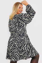 Zebra Woven Mini Dress