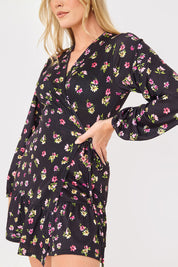 Jersey Wrap Mini Dress
