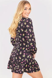Jersey Wrap Mini Dress