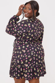 Jersey Wrap Mini Dress