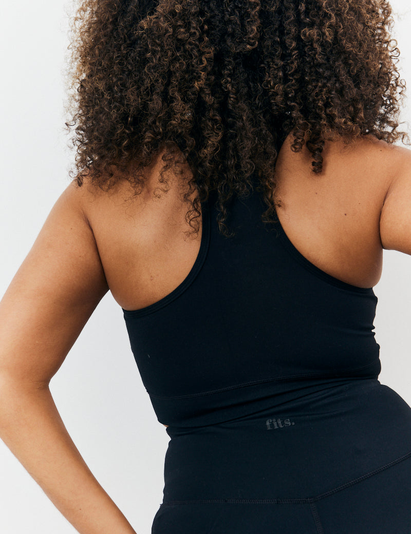 Soft Touch Cross Over Band Detail Medium Support Sports Bra