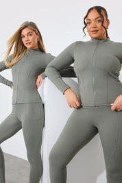 Soft Touch Zip Through Jacket 