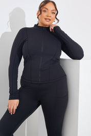 Soft Touch Zip Through Jacket 