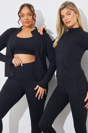Soft Touch Zip Through Jacket 