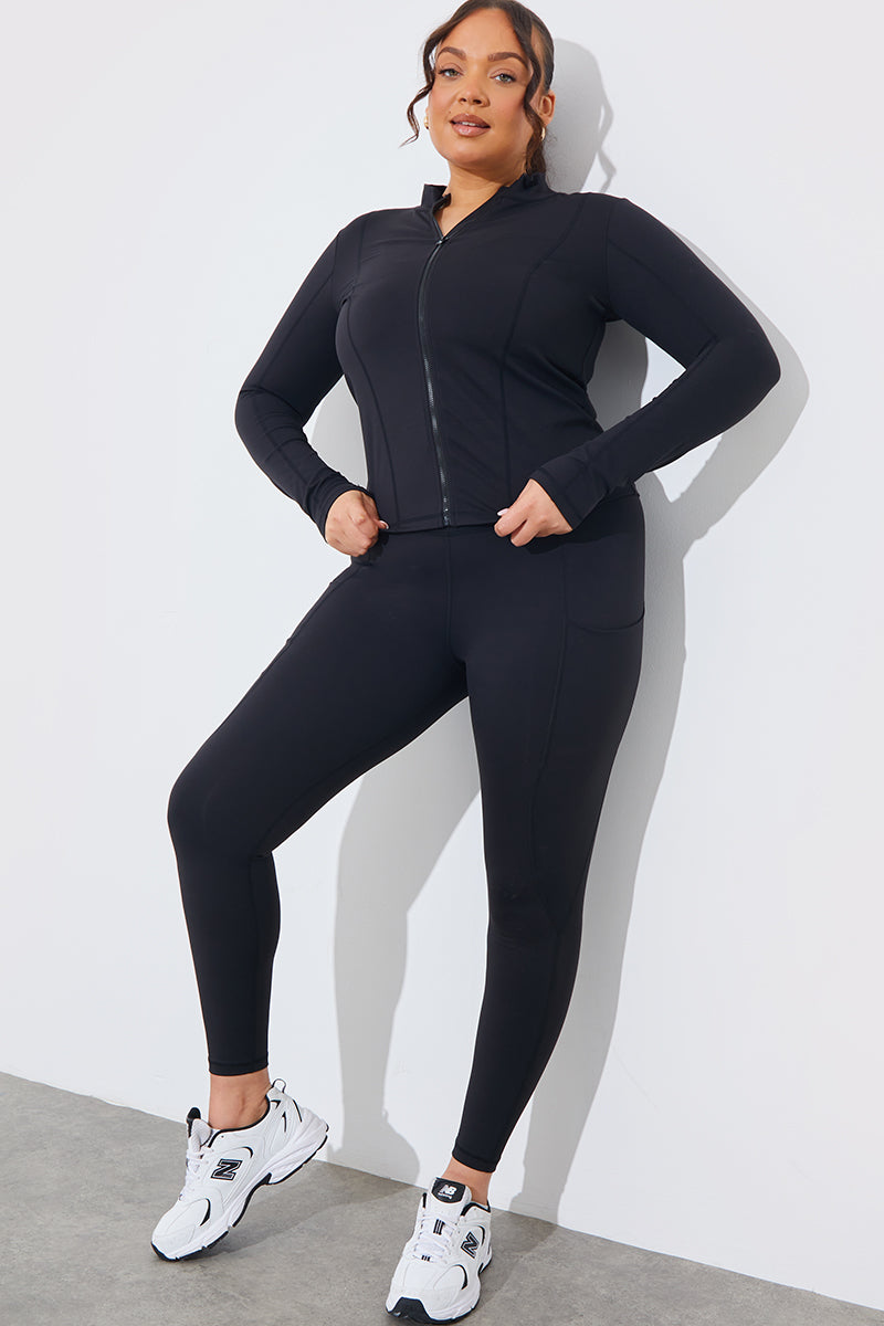 Soft Touch Zip Through Jacket 