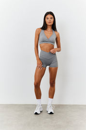 Soft Touch Cross Over Waist Cycling Shorts