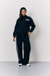 Navy Fits Wide Leg Jogger
