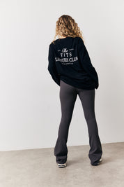 High Waist Sculpt and Control Kick Flare Rib Trouser