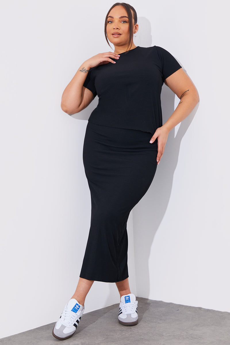Reversible Stripe Co-Ord Midi Skirt