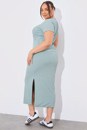 Reversible Stripe Co-Ord Midi Skirt