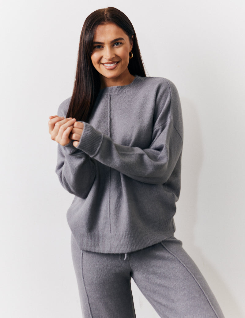 Seam Front Knit Co-Ord Jumper