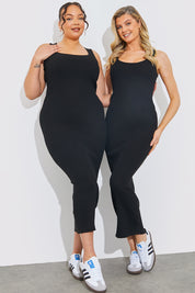 Rib Knit Scoop Neck Maxi Dress