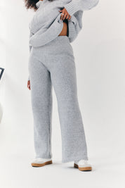 Knitted Wide Leg Co Ord Trouser