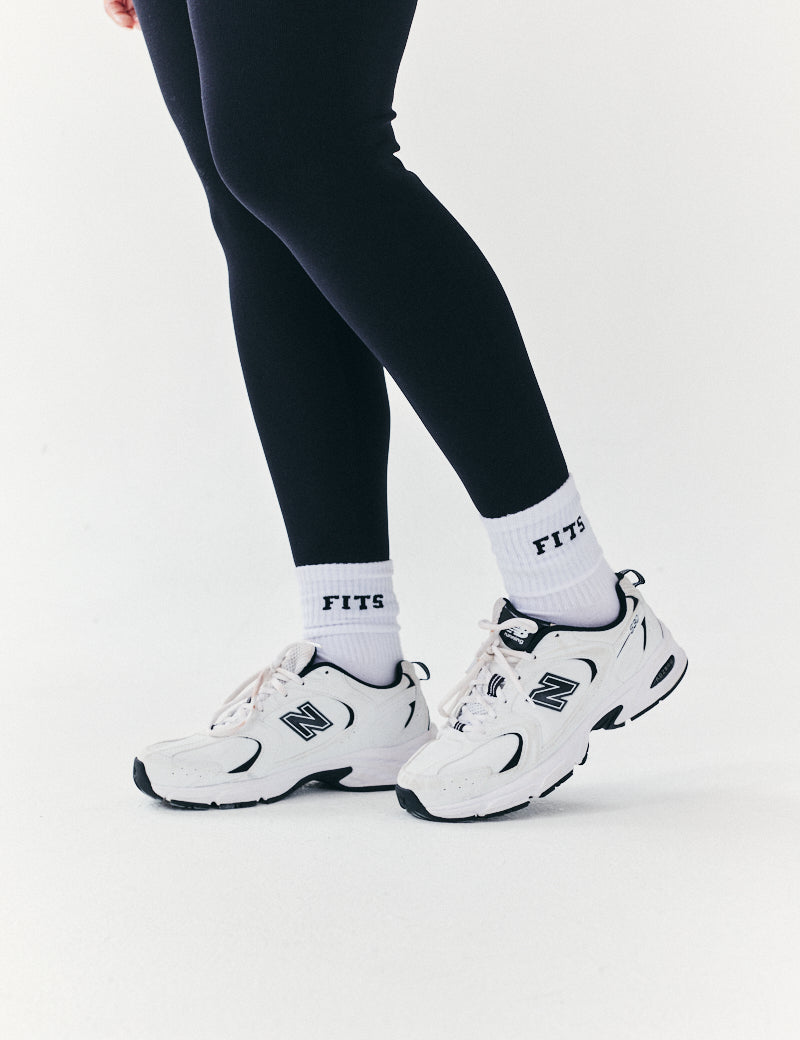 Ribbed Crew Socks