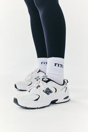 Ribbed Crew Socks