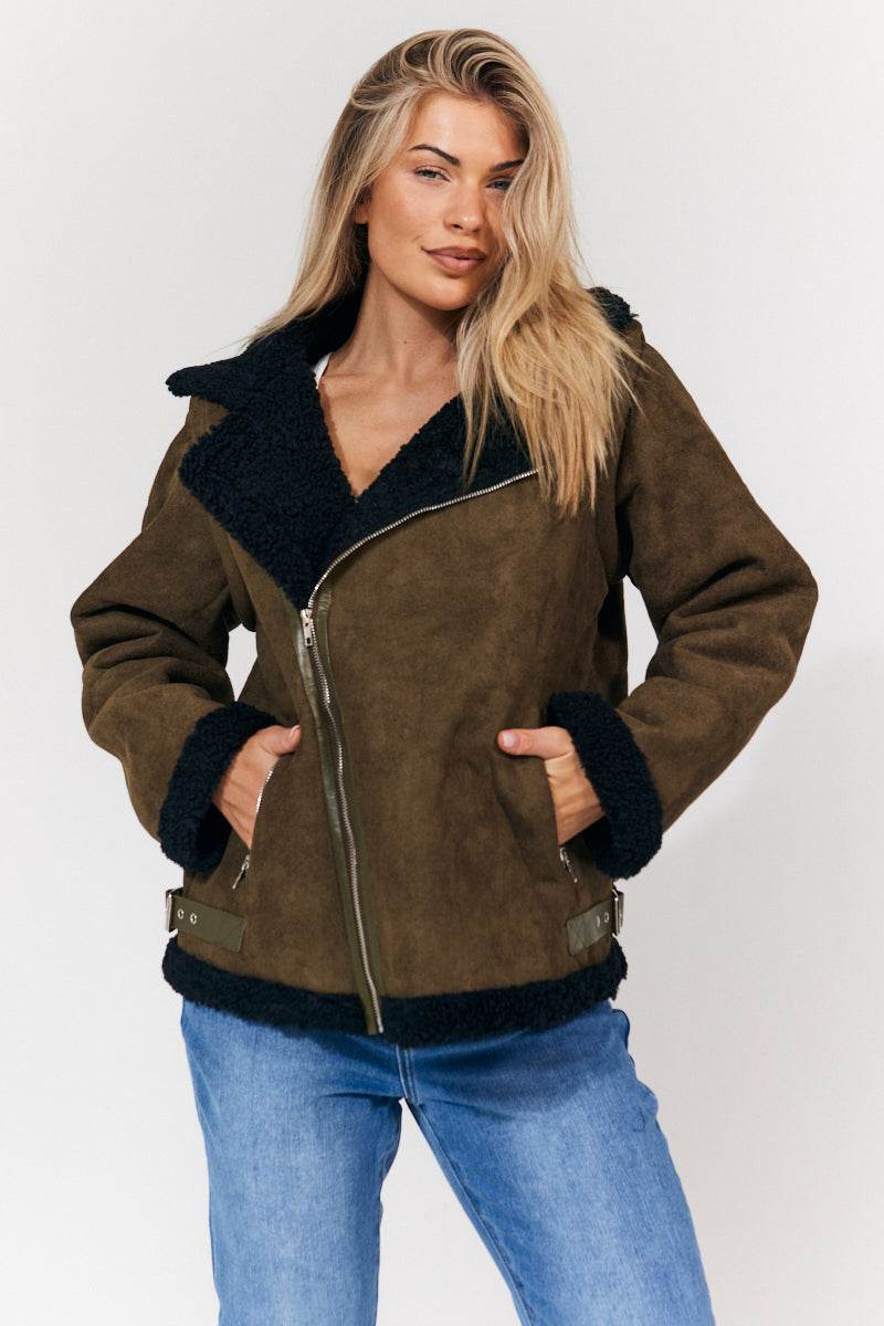 2 in 1 Aviator Coat/Gilet - InTheStyle
