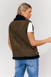 2 in 1 Aviator Coat/Gilet - InTheStyle