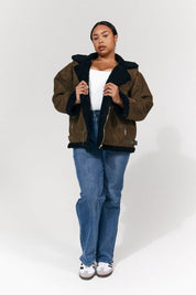 2 in 1 Aviator Coat/Gilet - InTheStyle