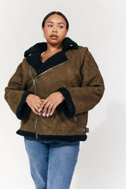 2 in 1 Aviator Coat/Gilet - InTheStyle