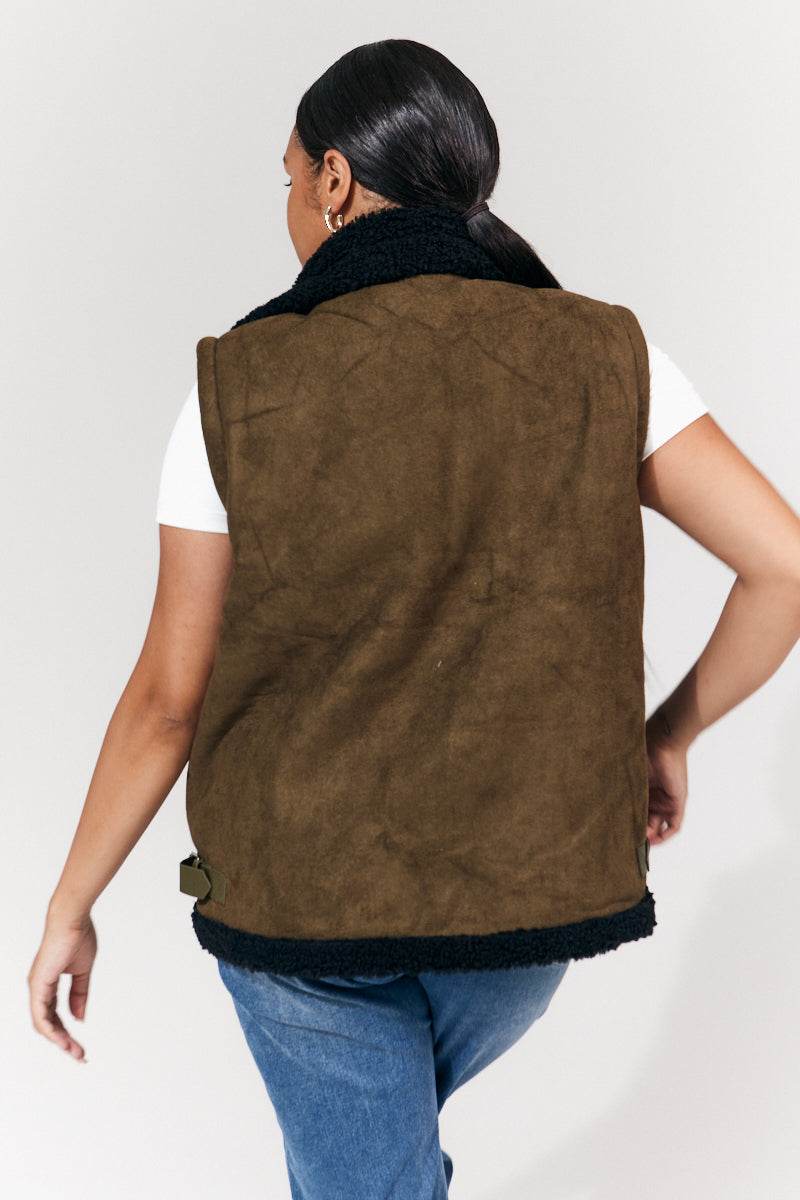2 in 1 Aviator Coat/Gilet - InTheStyle