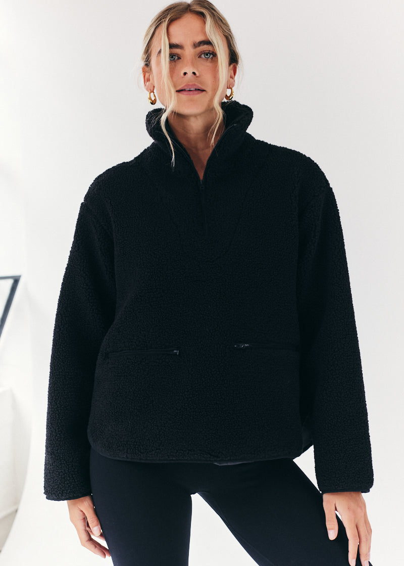 Borg Lined Half Zip up Fleece