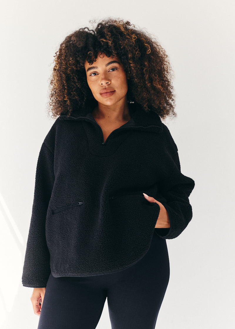 Borg Lined Half Zip up Fleece