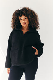 Borg Lined Half Zip up Fleece