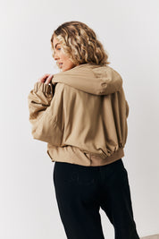 Hooded Cropped Windbreaker Jacket
