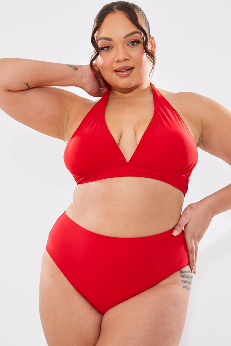 Sculpt And Control High Waist High Leg Bikini Bottom