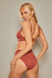Control Rib High Leg High Waisted Bikini Bottoms