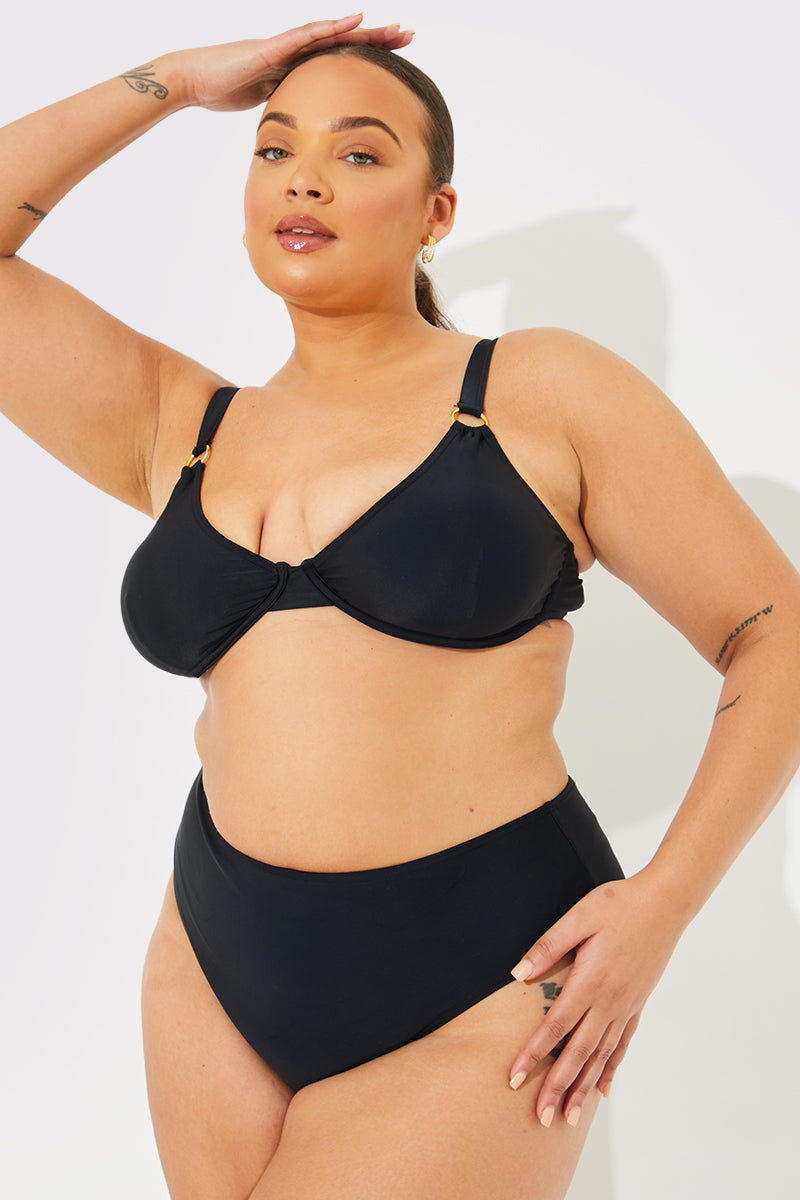 Sculpt Ring Detail Underwire Bikini Top