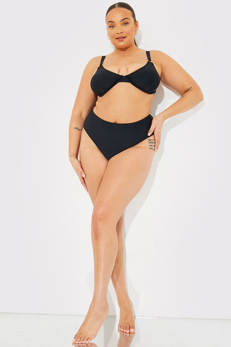 Sculpt Ring Detail Underwire Bikini Top