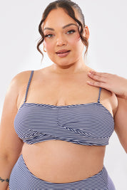 Sculpt And Control Stripe Balconette Bikini Top